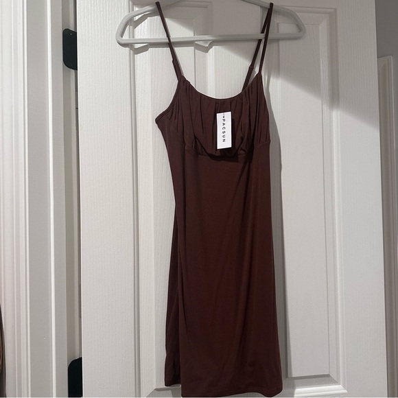 Kendall & Kylie Pacsun Brown Mini Dress NWT - Picture 3 of 6